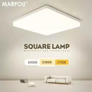 MARPOU 광장 Led 천장 조명 침실 중립 흰색 차가운 따뜻한 48W 36W 24W 18W 룸