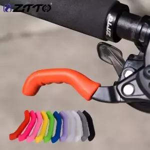 ZTTO 자전거 브레이크 핸들 커버 미끄럼 방지 실리콘 레버 보호대 이동식 MTB 고정 기어 슬리브