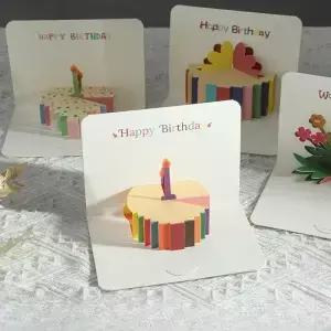 봉투 생일 인사말 카드가 된 3D 팝업 완벽한 파티 용품 가족 친구 연인에게 훌륭한 선물