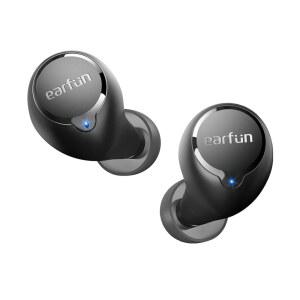 EarFun 프리 2S 무선 이어버드 [업그레이드 버전] 블루투스 이어버드(딥 베이스 포함) 선명한 통화를 위한 4 마이크 커스터마이징 가능한 EQ 앱 IPX7 방수 인이어 헤드폰 30시간 재생 시간 충전
