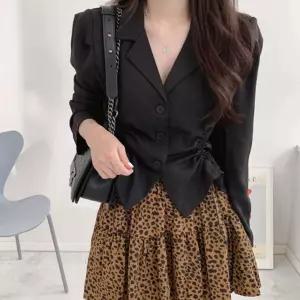 결혼식 예쁜 셔링 조절 블라우스 데일리 여자 자켓