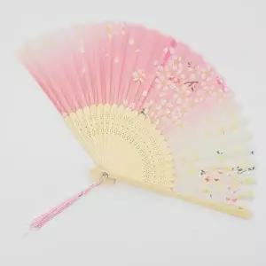 폴딩 수채화부채 벚꽃 인테리어 소품 일본 핑크-WFNCVI7