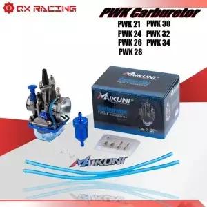 오토바이 21 24 26 28 30 32 34mm Keihin Maikuni PWK 기화기 스쿠터 ATV 파워 제트 먼지 자전거 용 범용
