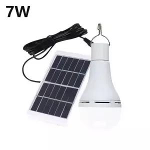 7W 태양광 방수 USB 충전식 비상용 램프 실내외 가정용 전구 패널
