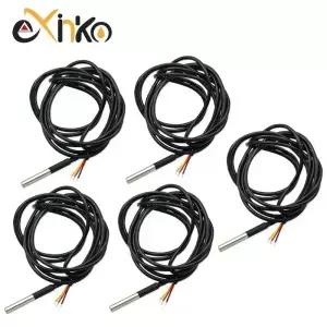 5pcs DS1820 온도 센서 방수 프로브 Arduino DIY 키트 용 1M 2M 5M 18B20