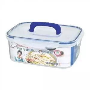 밀폐용기 4.5L 쿨맥시 냉장고 직사각 정리 1P 반찬통 유리반찬통