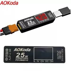 AOKoda XT60 PD3.0 Lipo 배터리 빠른 충전기 과부하 보호 스마트 폰 태블릿 PC 용 단락 DIY 부품