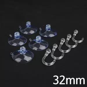 32mm 흡착판 큐방 + 고리 5P X10개 흡착고무 유리부착