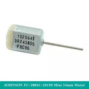 JOHNSON 1020641 FC-280SC-20150 미니 280 전기 모터 DC 6V-12V 12000RPM 35mm 롱 샤프트 자동차 도어록 백