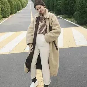 맨투맨티셔츠 레트로 디자인 여성 롱후리스 코트 뽀글이점퍼 4컬