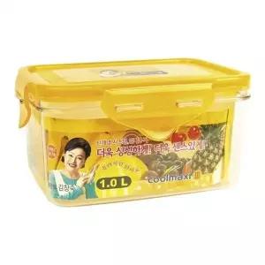 밀폐용기 1L 직사각 김치통 15호 찬통 국민 반찬통 냉장고용기