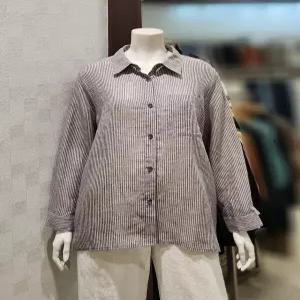 벨라디터치 V1E2BL51 스트라이프 린넨 셔츠 P003611688 684093
