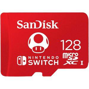 128GB 마이크로SDXC-카드 닌텐도 스위치용 라이선스 - SDSQXAO-128G-GNCZN