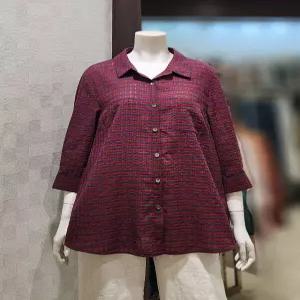 벨라디터치 V3F2BL29 여름 체크 블라우스 P003625197 684068