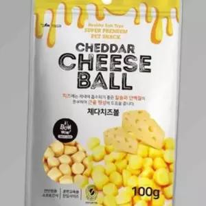 반려견 칭찬 노즈워크 체다치즈 볼 간식 100g 1개
