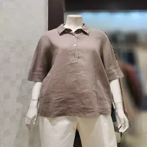벨라디터치 V1E2BL42 린넨 반오픈 셔츠 P003630427 684065