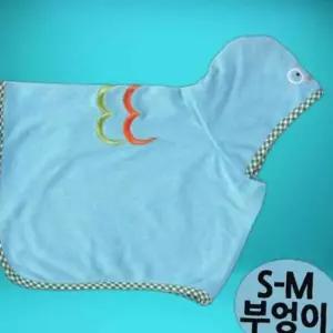 애완용품 샤워가운 부엉이 캐릭터 패리스독 S-M 가운