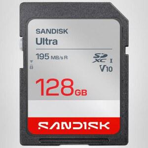 128GB 울트라 SDHC UHS-I 카드 SDXC UHS-I 카드 - 최대 195MB/s 읽기 속도 풀 HD 비디오 V10 U1 C10 - SDSDUVQ-128G-GN6IN