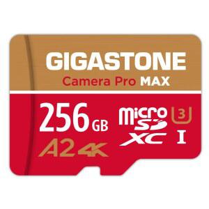 5년 데이터 복구 GIGASTONE 256GB 마이크로 SD 카드 4K 카메라 프로 MAX Gopro Dash Cam DJI 드론 카메라와 호환되며 최대 150MB/s UHS-I A2 4K U3 C10 어댑터 포함