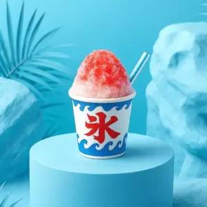 여름용 아이스컵 빙수 모양 열쇠고리 가방장식