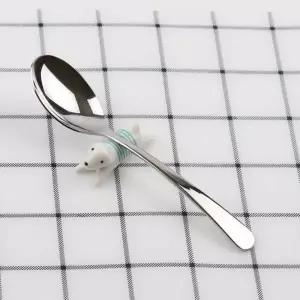 스푼 슈라인 스텐레스 유아 티타늄 고양이 숟가락 1P 아기식기