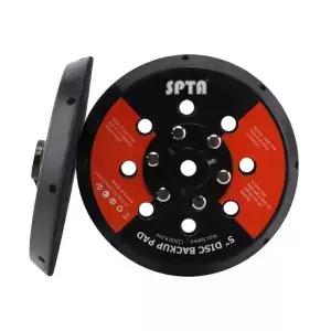 SPTA 1PC 5 6 DA 폴리 셔 용 샌딩 패드 백킹 플레이트 열 방출 구멍이있는 125mm 자체 접착 백