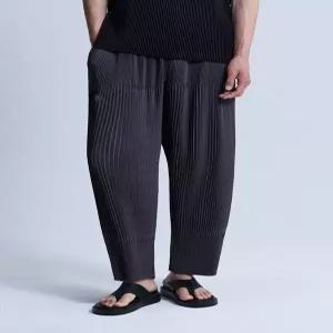 최초가 149000원 옴므 이단 배기 플리츠 팬츠 UPPTM3260031302188