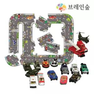 미니카 17종 도로퍼즐 교통놀이 활동세트 조각맞추기 어린이날선물 실내장난감 완구