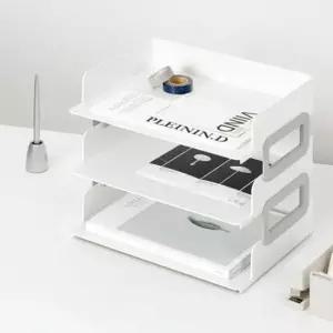 튼튼한파일꽂이 시스템 트레이 와이드 오픈형 서류받이 3Pack_3단 A4