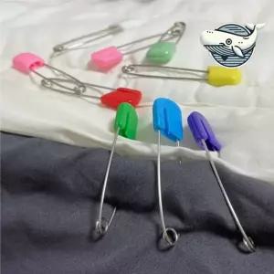 색상 다양 침대 이불 고정 안전옷핀 10P 이불옷핀 옷핀 컬러옷핀 바지허리옷핀 대형옷핀