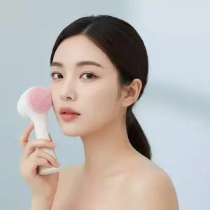 [하프클럽/알티피아]딥클렌징 실리콘 페이스브러시 2WAY 이중 미세모 모공세안기 핸디형