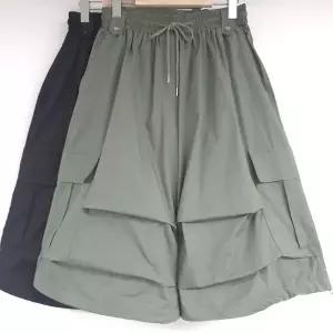 [하프클럽/아이우먼]빅사이즈바지 X999L606 가로핀턱버뮤다팬츠 MD
