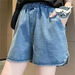 편안한 허리밴딩 청반바지 여름 데님 숏팬츠 여성반바지 여름여성바지 여자편한바지