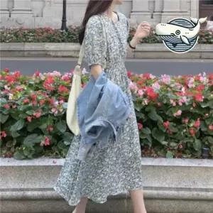 여름 여친룩 플라워 반팔 원피스 편안한 여름원피스 여성원피스 편한원피스 바캉스원피스
