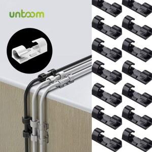 Untoom 케이블 정리 클립 데스크탑 PC 관리자 관리 핸드폰 충전 라인 와이어 와인더 USB 벽 데이터