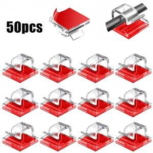 케이블 정리함 클립 관리 와이어 보빈 50 거치대 관리자 USB 충전 와인더 코드 라인 데이터 벽걸이