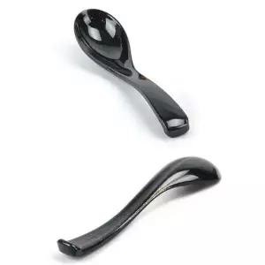 [골드스마일]멜라민 라면 우동 스푼 국물 수저 17.3cm 5호 검정