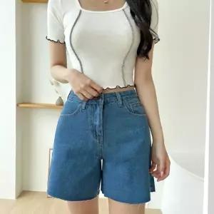 A라인 컷팅 힙스트 인싸템 이 여름 데님 반 편한 포켓
