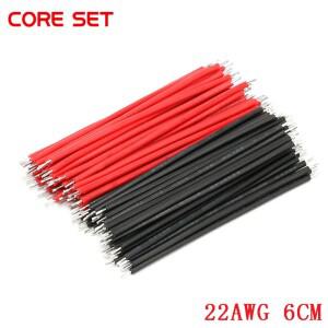 주석 도금 브레드보드 PCB 솔더 케이블, 22AWG 6cm 플라이 점퍼 와이어 커넥터 100PCs/로트