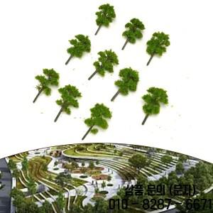 10Pcs 7cm 나무 모델 정원 Wargame 기차 철도 마이크로 조경