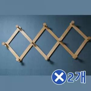 고급 자바라옷걸이-대x2개 방문옷걸이 자취방옷정리