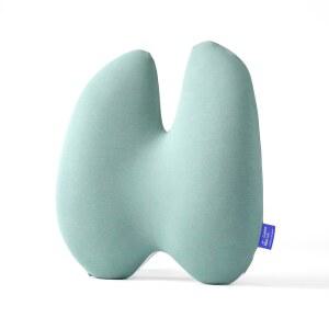 CUSHION LAB 엑스트라 고밀도 요추 베개 특허받은 있는 사무실 지지대 인체 (웰니스 그린) 공학적 스트랩이 쿠션 를 지지 의자, 허리 - 단단한 위한 소파용 다구역 자동차,