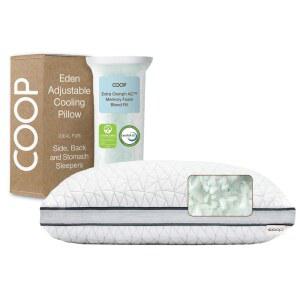 COOP HOME GOODS 에덴 베개 - 극세사 폼. 커버 가능한 테크 냉각 미국에서 주입한 충전재. 메모리 울트라 제작- 처리한 실리콘 저자극성 및 젤을 속 포함 조절