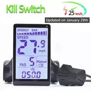 Haytrix M5 UART2 24/36/48/60V 전기 자전거 부품 방수 LCD 컨트롤러 미터 디스플레이 스마트 전자식