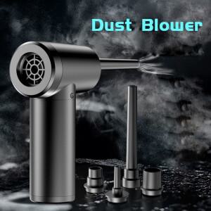 컴퓨터 키보드용 압축 공기 먼지털이, USB 충전 미니 무선 PC 자동차 클리너 송풍기, 51000 RPM