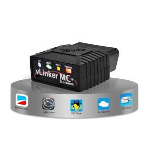 VGATE VLINKER MC+ (BT3.0 /BLE4.0) OBD2 스캐너 스캔 안드로이드 윈도우용, 진단 도구, IOS 블랙 리더 및 코드
