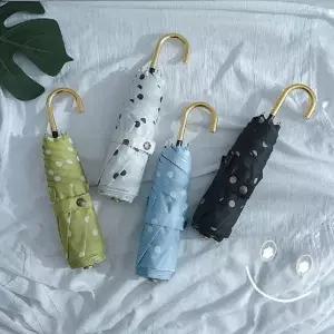 일본스타일 레트로 아무 도트 우산 양산 양 휴대용