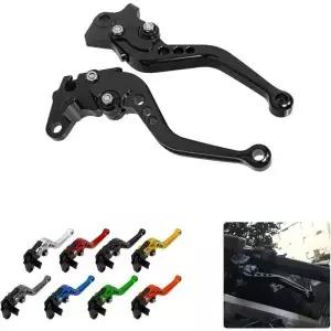 범용 오토바이 클러치 브레이크 핸들 드럼 레버 BMW 혼다 야마하 스즈키에 적합 액세서리 개조 합금 CNC