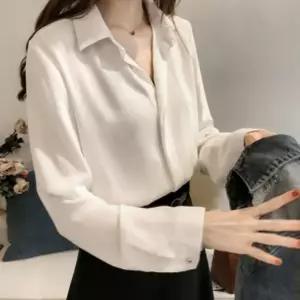 여자상의 블라우스 깔끔한 정장 캐주얼 이 남성 체크
