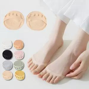 푹신한 발 앞꿈치 발바닥 3D 쿠션 양말 덧신 중족골 지간신경종 패드 족저근막염 통증 보호 구두 하이힐 J7